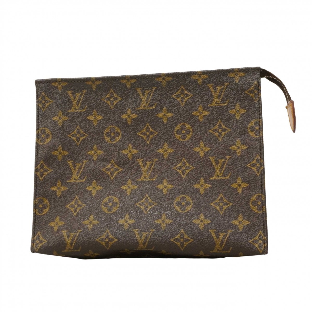 【6db2192】ルイヴィトン ポーチ モノグラム ポッシュトワレット26 M47542 ブラウン【中古】レディース
