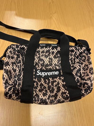 Supreme Mesh Mini Duffle Bag "Leopard" (23SS)
