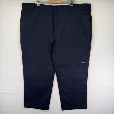 古着 ディッキーズ Dickies パンツ ダブルニー ジッパーフライ ツールポケット ワンポイント 大きいサイズ W50 L30 ネイビー系 メンズ