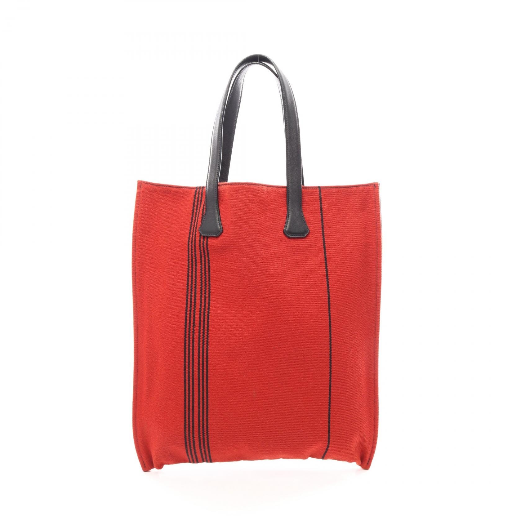 エルメス HERMES ポタモスカバスGM トートバッグ バッグ キャンバス ヴォースイフト ヴォースイフト レディース レッド系 / ブラック系 【中古】