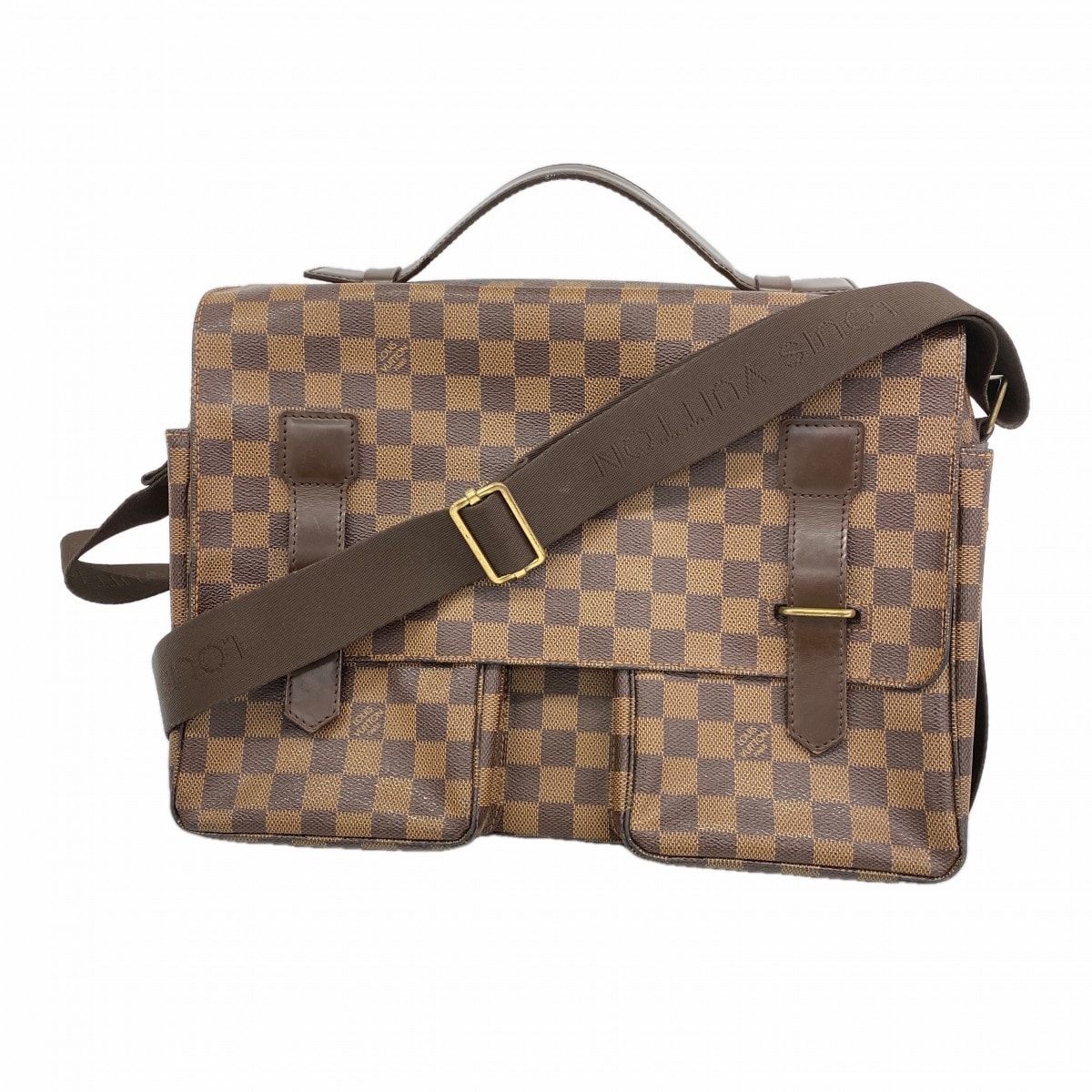 【6cd5800】ルイヴィトン ハンドバッグ ダミエ ブロードウェイ N42270 エベヌ 2wayバッグ【中古】レディース