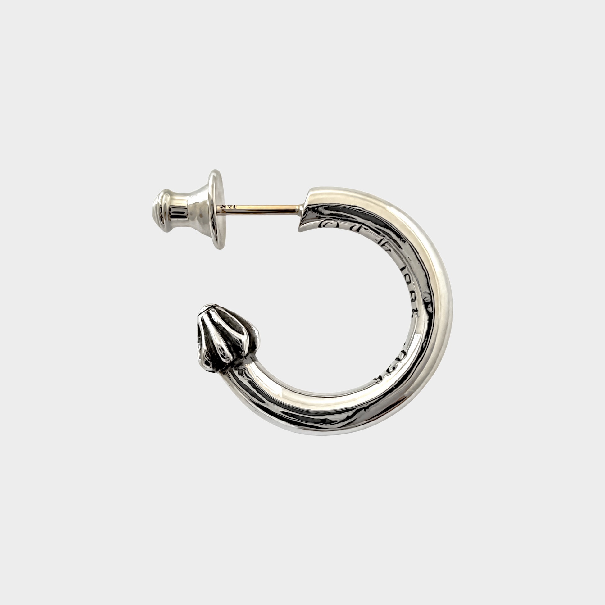 Chrome Hearts Hoop Plain Earrings "Silver"