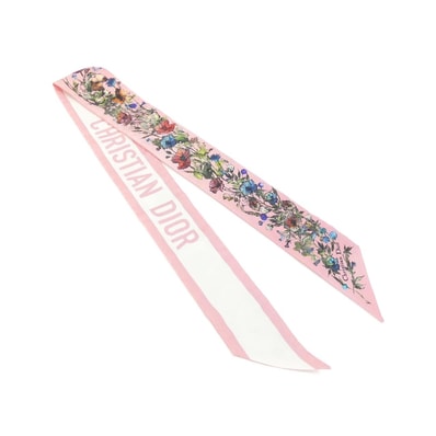 Dior D-MILLEFIORI Mitza Scarf Silk Twill "Pink"