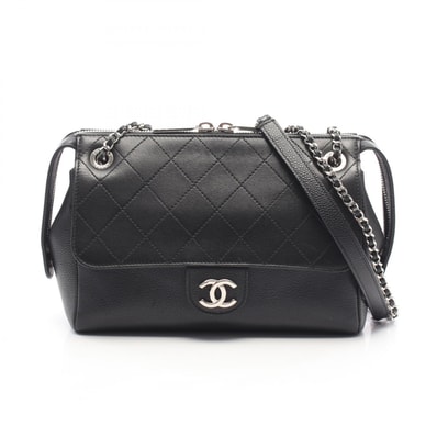 シャネル CHANEL マトラッセ ショルダーバッグ バッグ レザー キャビアスキン(グレインドカーフ) レディース ブラック系 【中古】