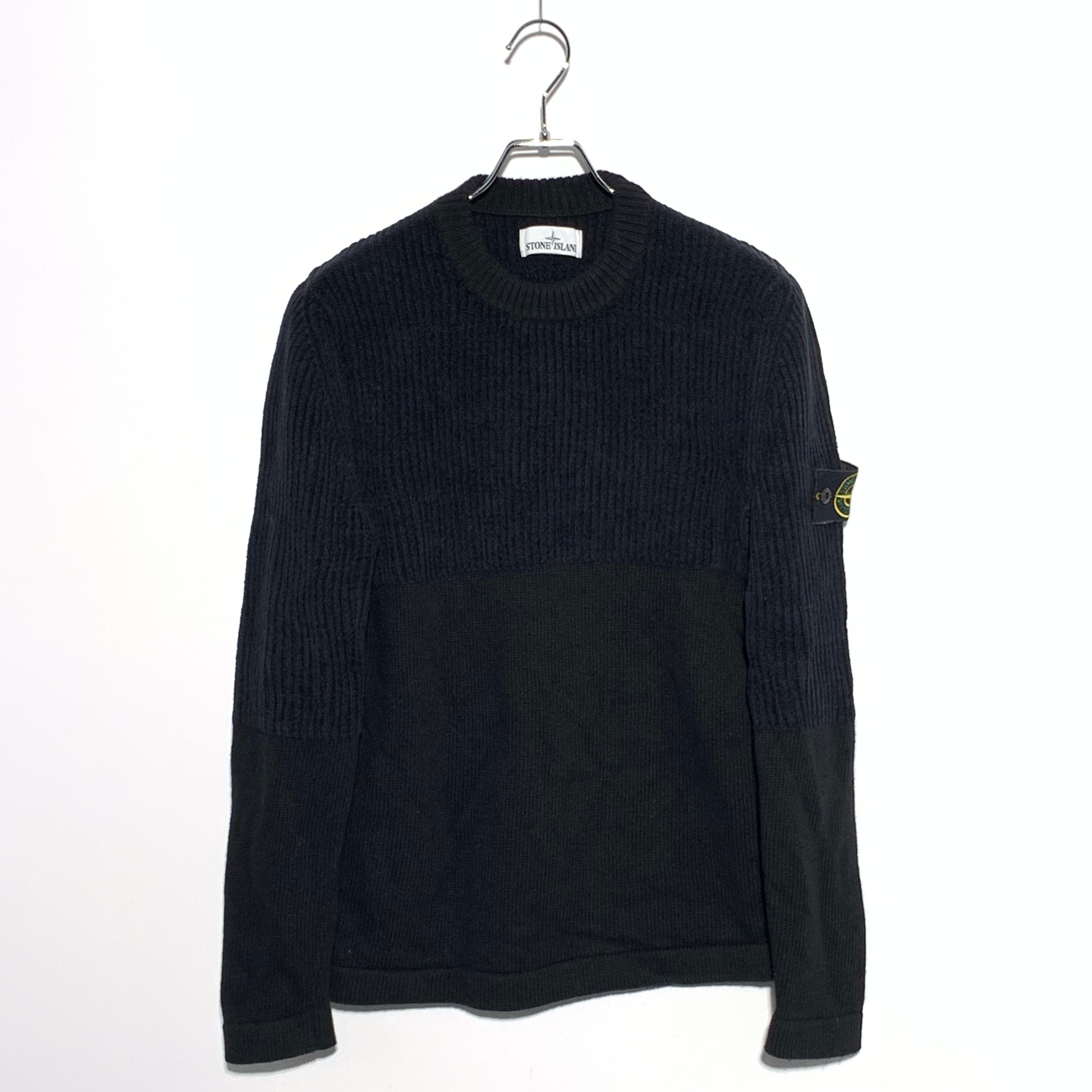STONE ISLAND switching knit Black