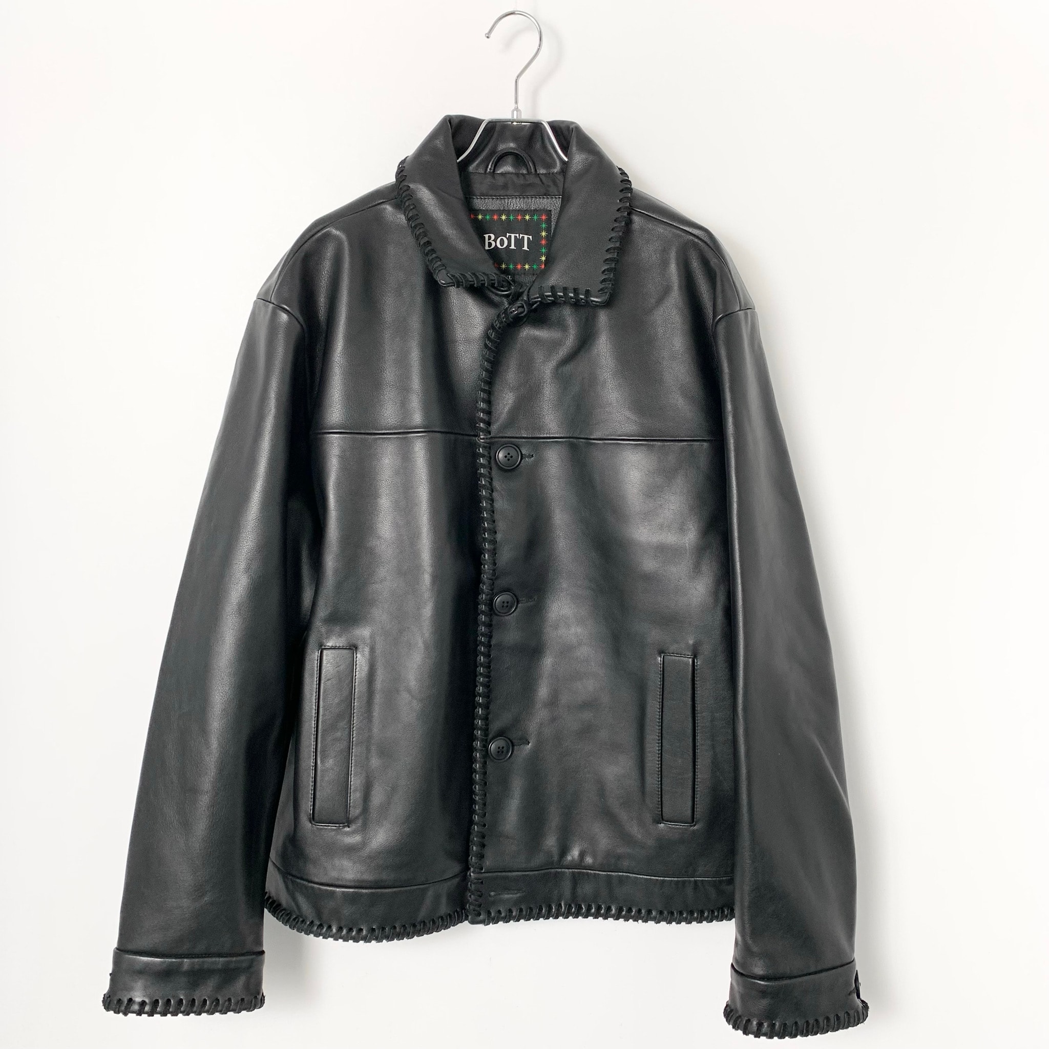 BoTT Stitched Leather Jacket "Black"