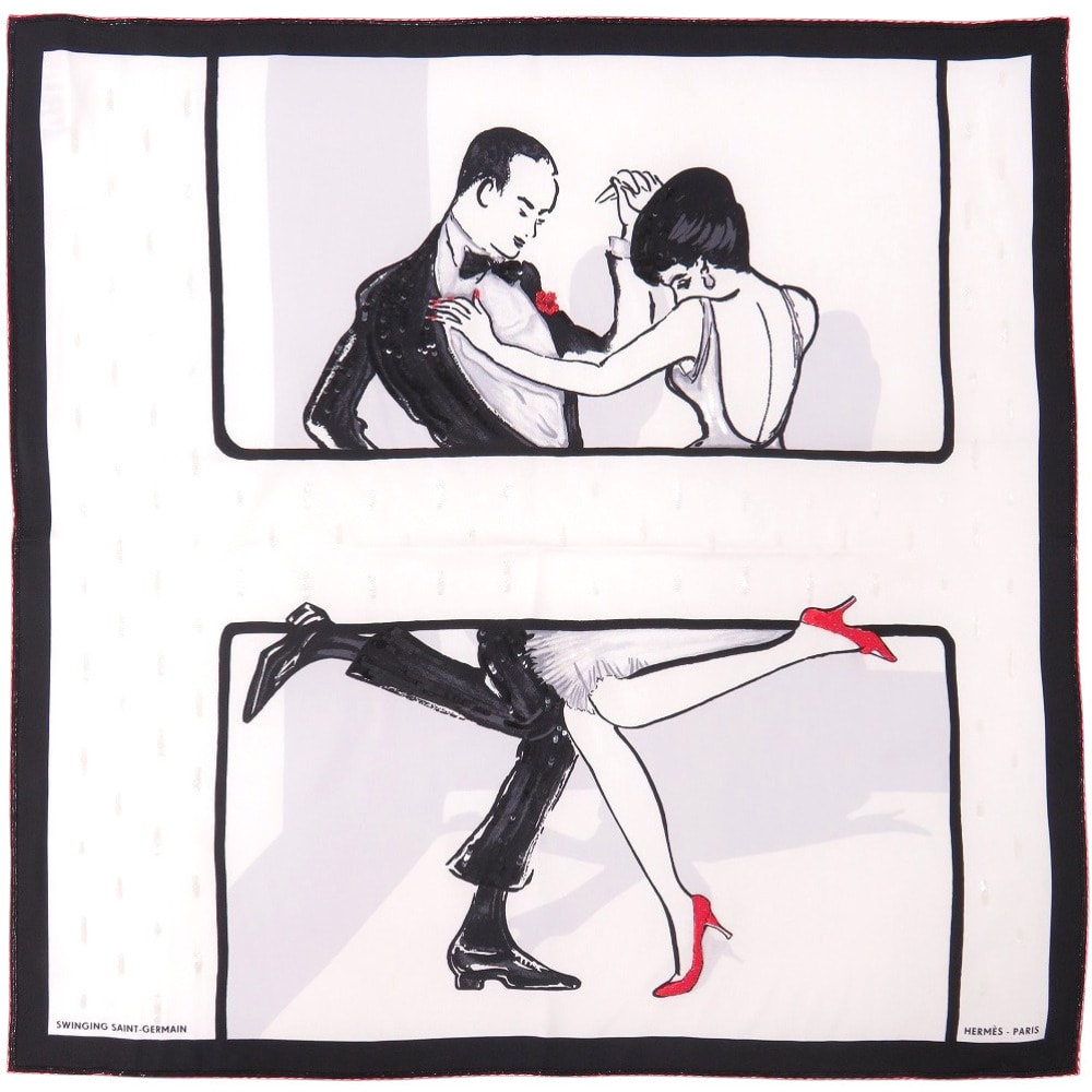 エルメス  カレ70 SWINGING SAINT GERMAIN