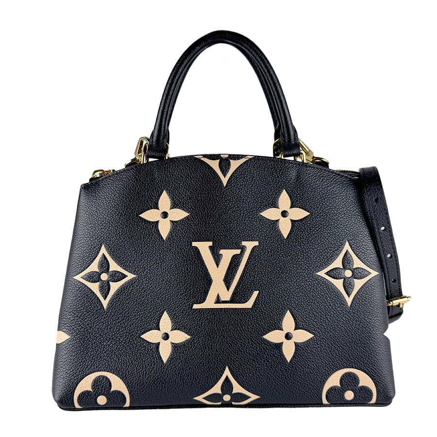 ルイ ヴィトン LOUIS VUITTON ハンドバッグ ショルダーバッグ モノグラム アンプラント プティ パレPM モノグラムアンプラント ノワール/ベージュ レディース M58913【中古】 z10879