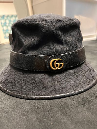 GUCCI GG Canvas Bucket Hut "Black"