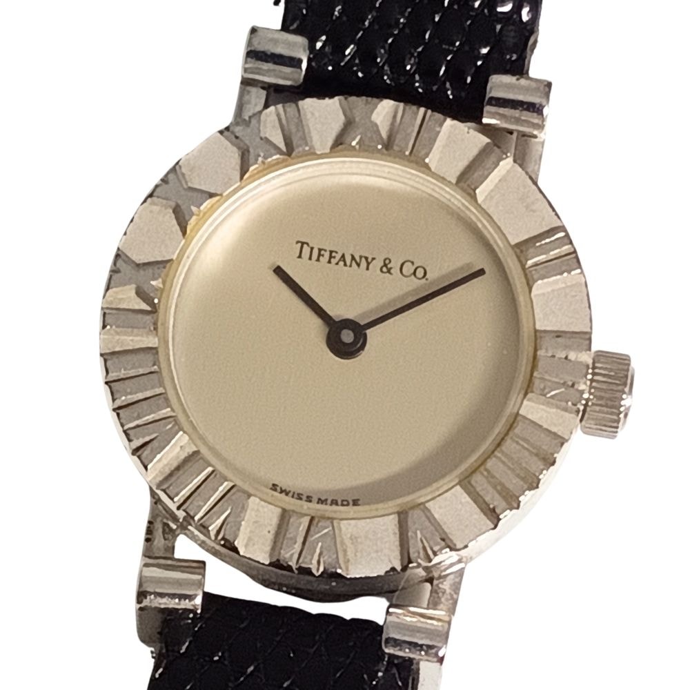 TIFFANY&CO. ティファニー S0640 アトラス シルバー925 クォーツ レディース ベルト社外 腕時計 C1293