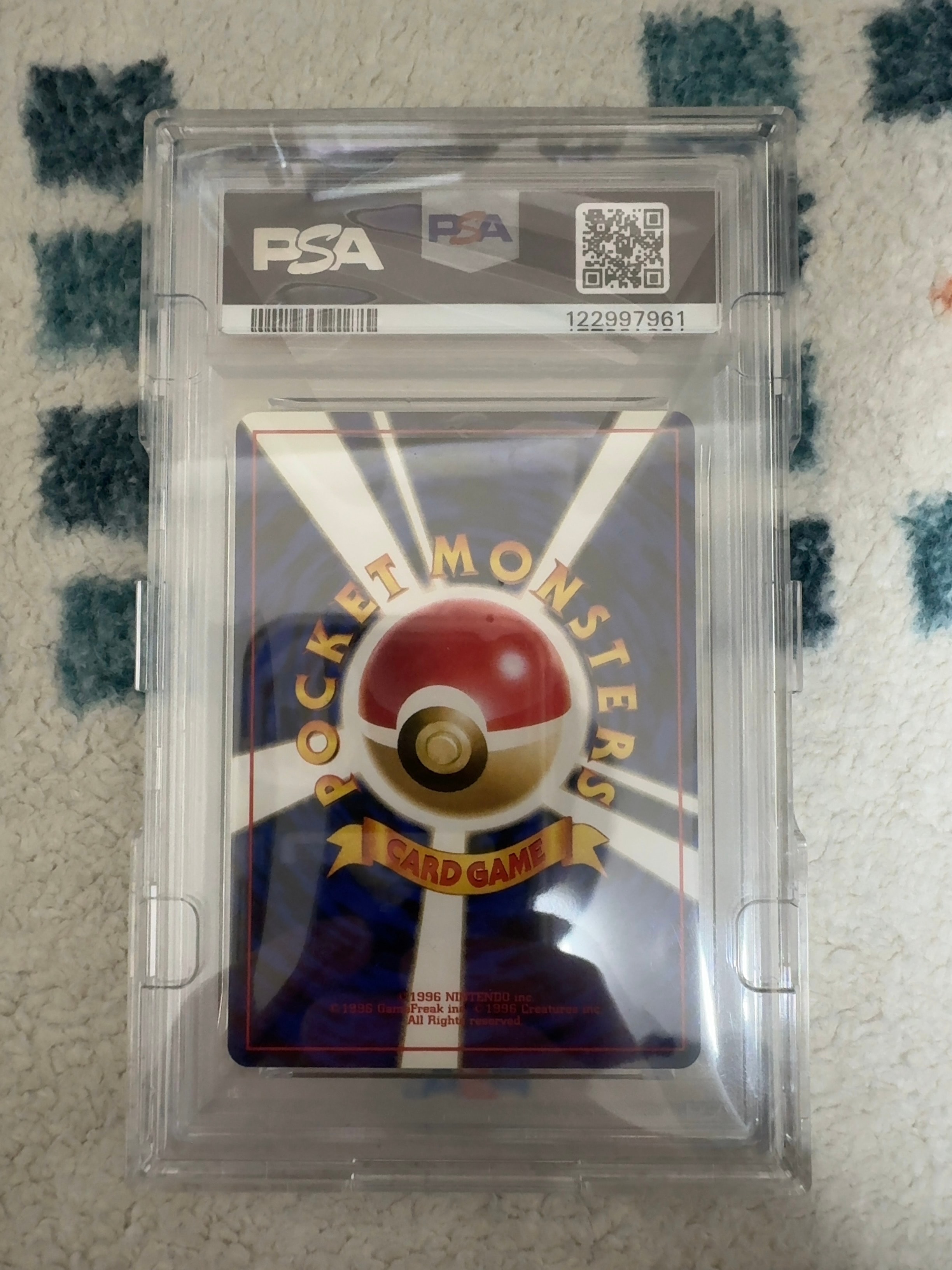 PSA 10]Pikachu : Old Back [PMCG1-2](Expansion Pack "Pocket Monster Card  Game" Resale) | SNKRDUNK
