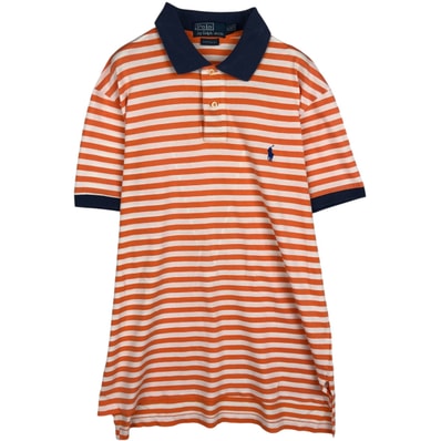 古着 ラルフローレン Ralph Lauren POLO by Ralph Lauren CUSTOM FIT 半袖 ボーダー ポロシャツ メンズM相当/eaa635104