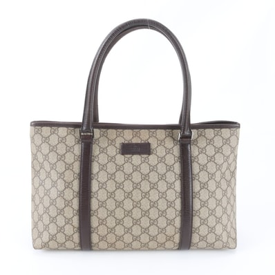 ■美品 グッチ GGスプリーム 111595 トート バッグ