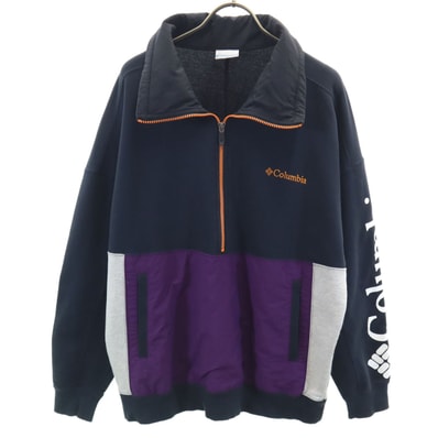 Columbia コロンビア 長袖 スカンクスピア ハーフジップ スウェット M ブラック アウトドア