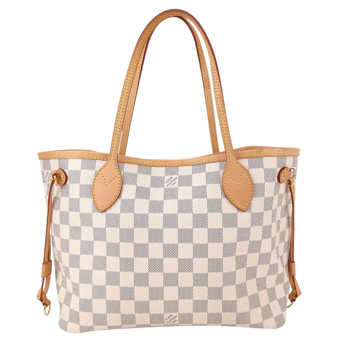 LOUIS VUITTON ルイ・ヴィトン ネヴァーフルPM ハンドバッグ 肩掛け ダミエ アズール トートバッグ M41178 ダミエアズールキャンバス ホワイト レディース【中古】