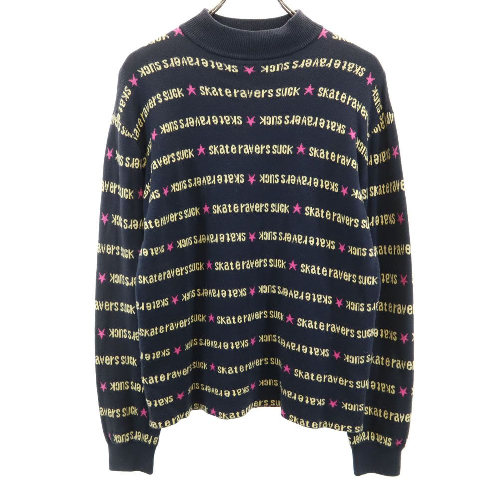 X-girl 長袖 モックネック ニット