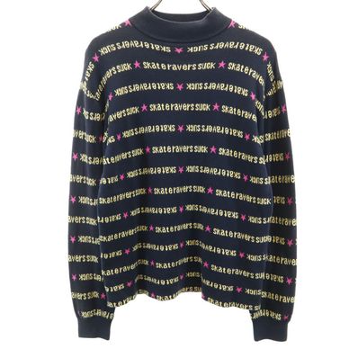 X-girl 長袖 モックネック ニット