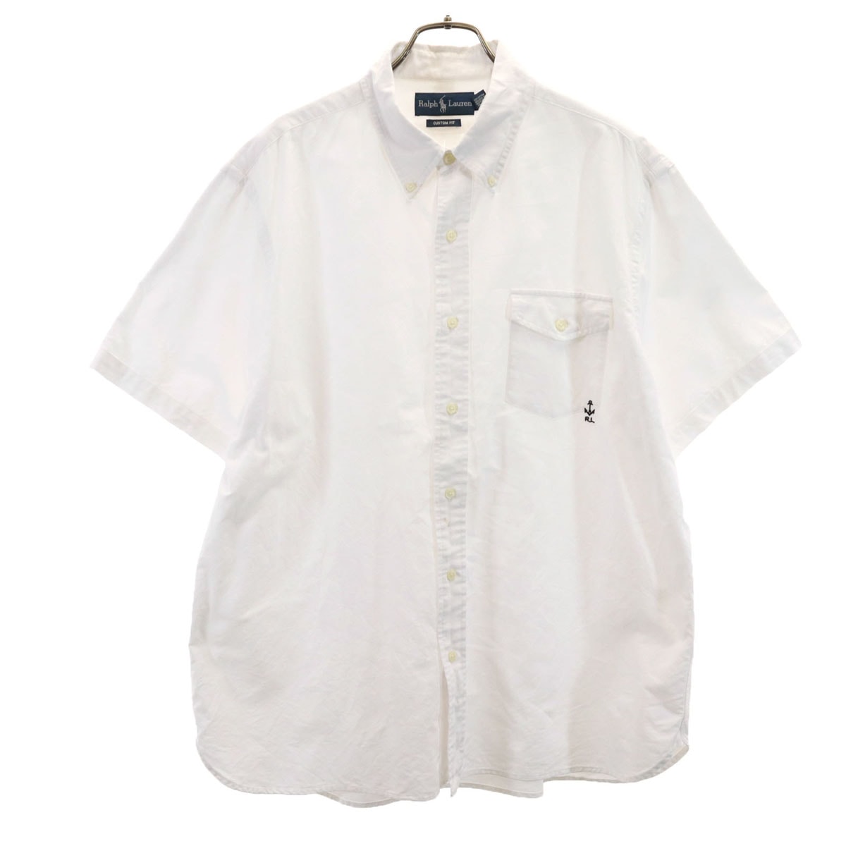 RALPH LAUREN ラルフローレン 半袖 ボタンダウンシャツ XL ホワイト