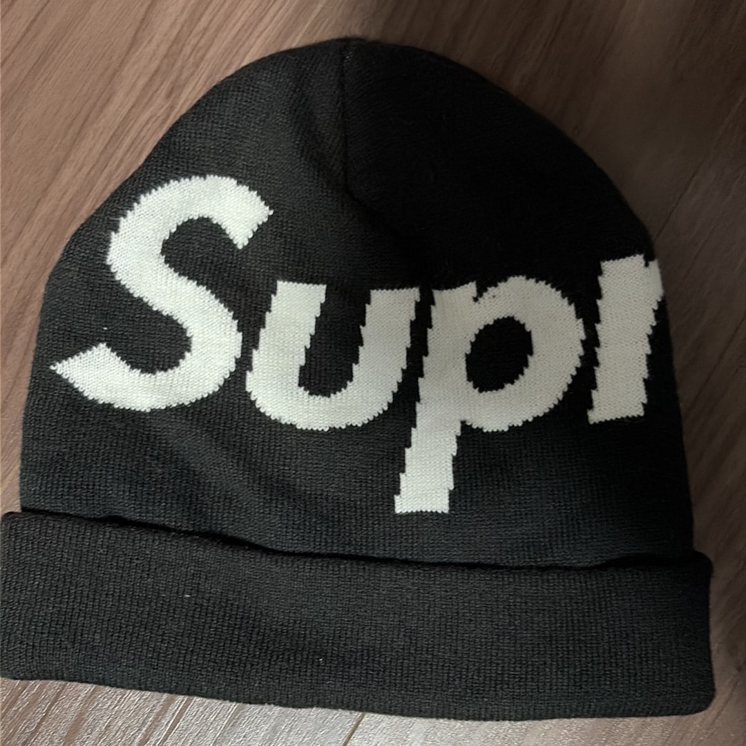 Supreme Big Logo Beanie "Black"