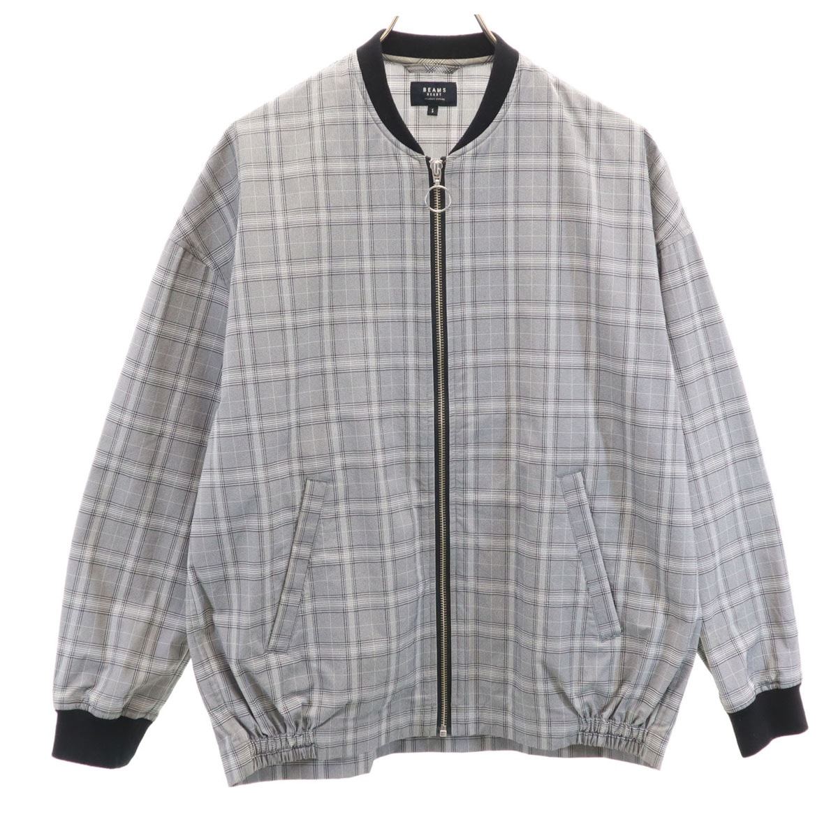 BEAMS HEART ビームスハート シアサッカー ライト ブルゾン S グレー系