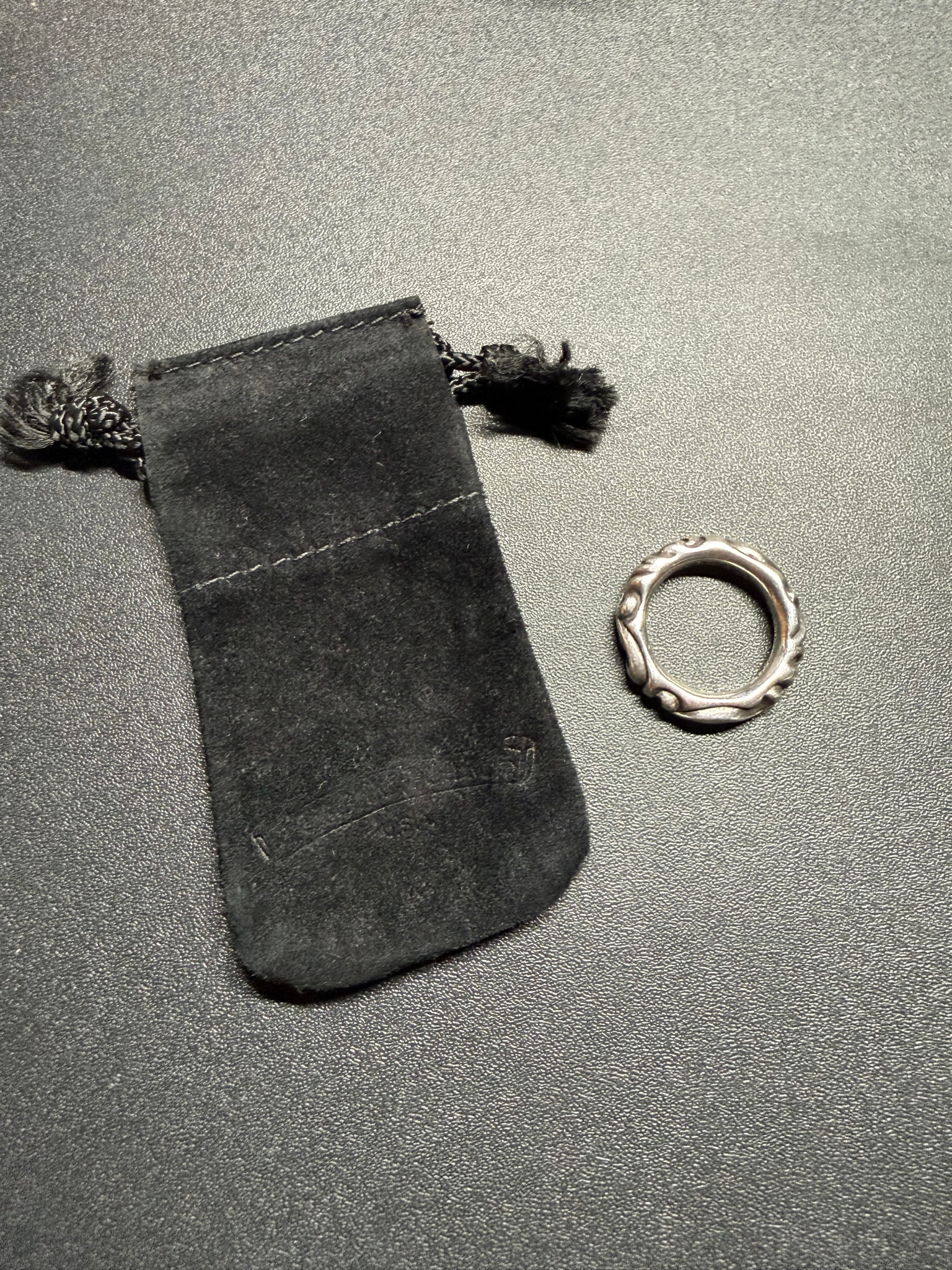 Chrome Hearts Scroll Band Ring "Silver"