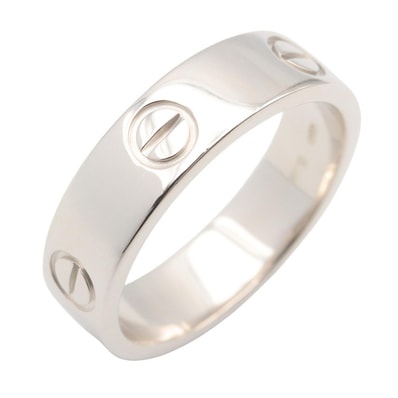 カルティエ CARTIER ラブリング リング・指輪 ジュエリー K18WG(ホワイトゴールド) メンズ レディース シルバー系 B4084700 【中古】