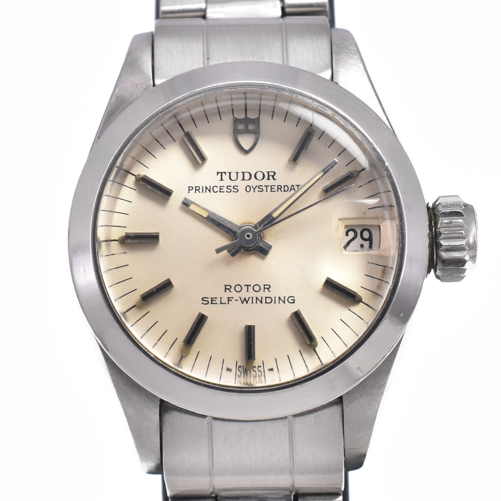 チューダー TUDOR 7576/0 プリンセス オイスターデイト シルバー 自動巻き レディース 腕時計 J#150023