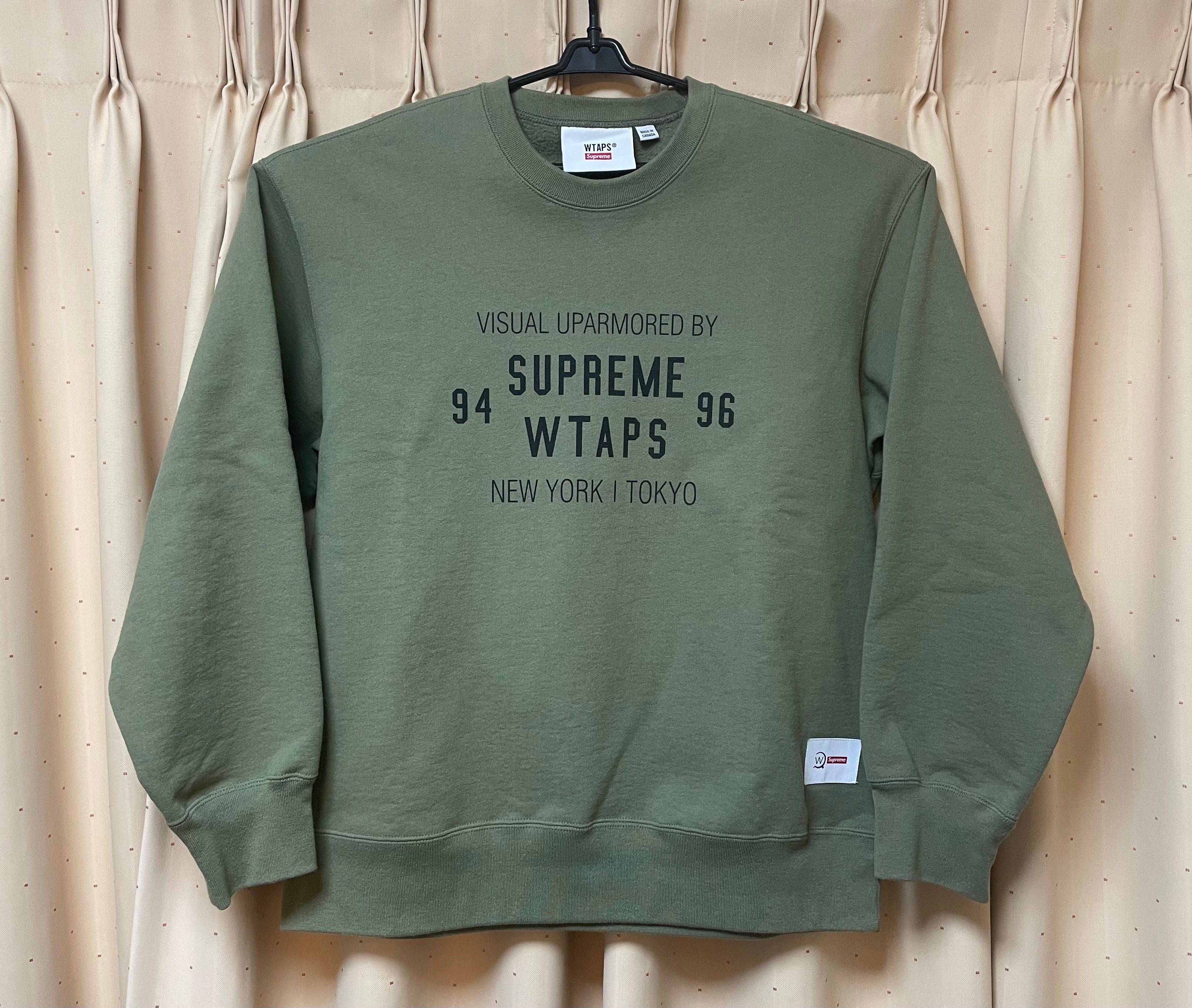 Supreme / WTAPS Crewneck "Light Olive"