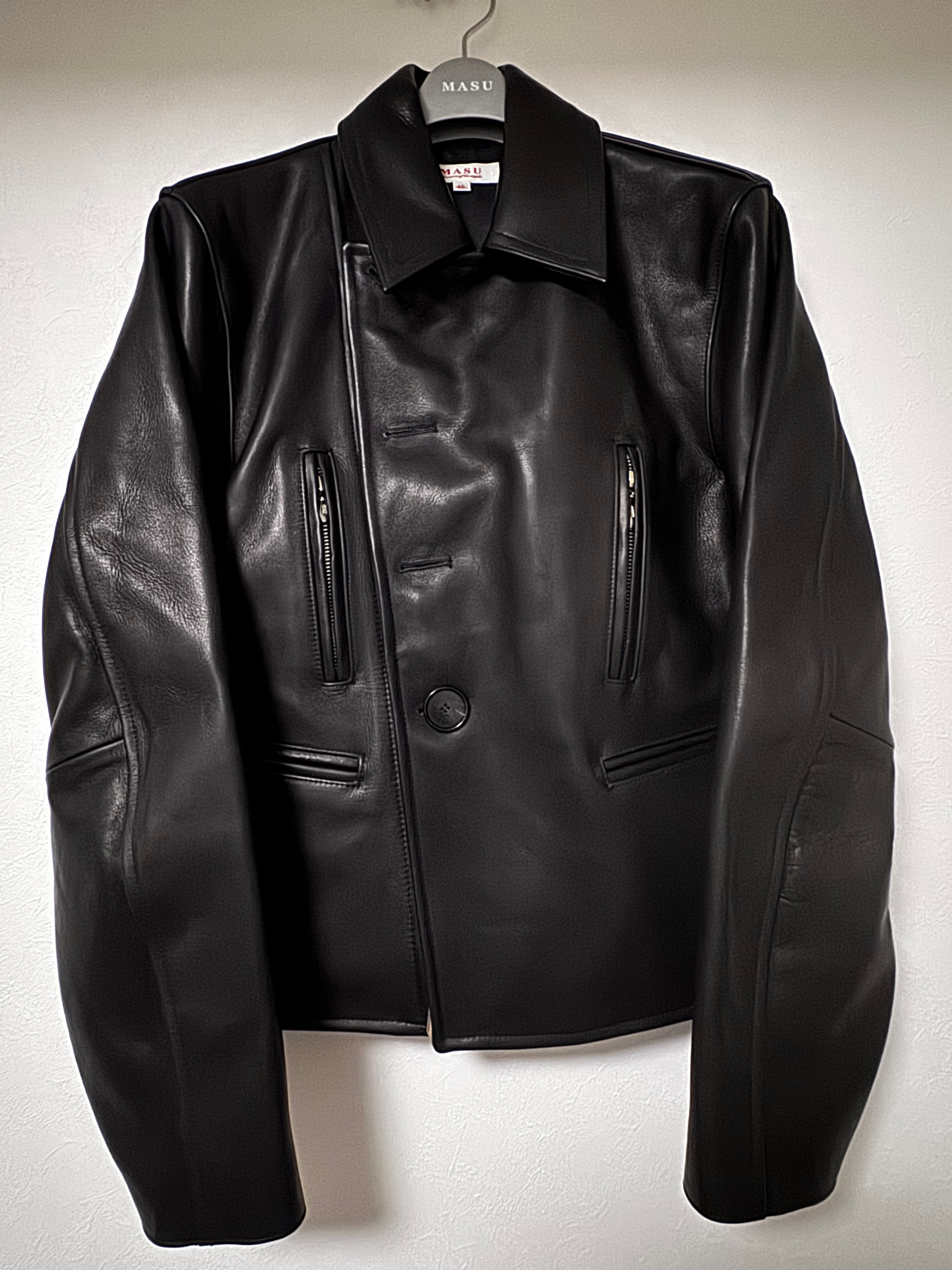CLASSIC MOTORCYCLE LEATHER JACKET - BLACK / M25F9BL00246 / BLACK