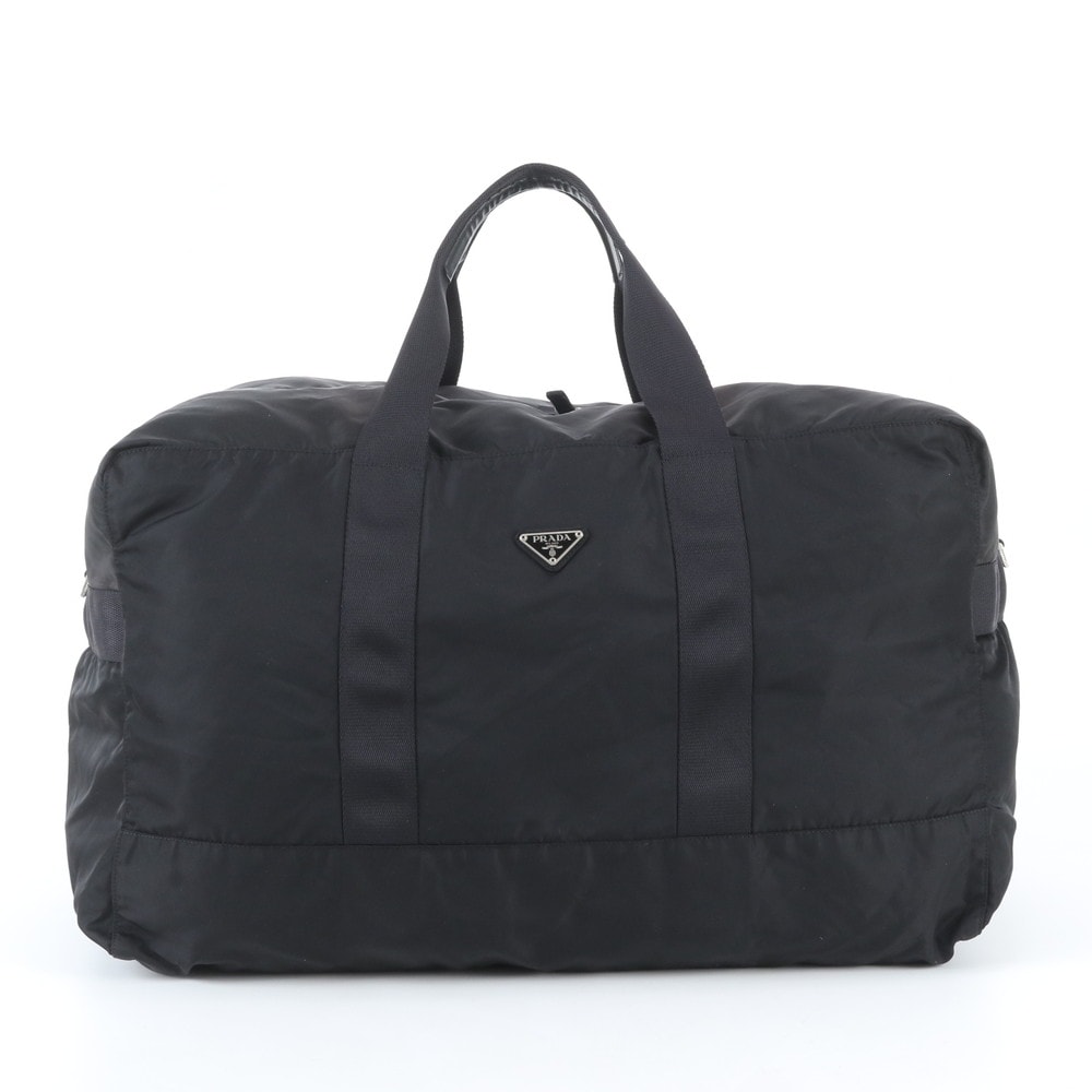 ■美品 プラダ テスート ナイロントライアングルロゴボストン バッグ