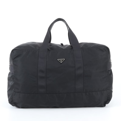 ■美品 プラダ テスート ナイロントライアングルロゴボストン バッグ
