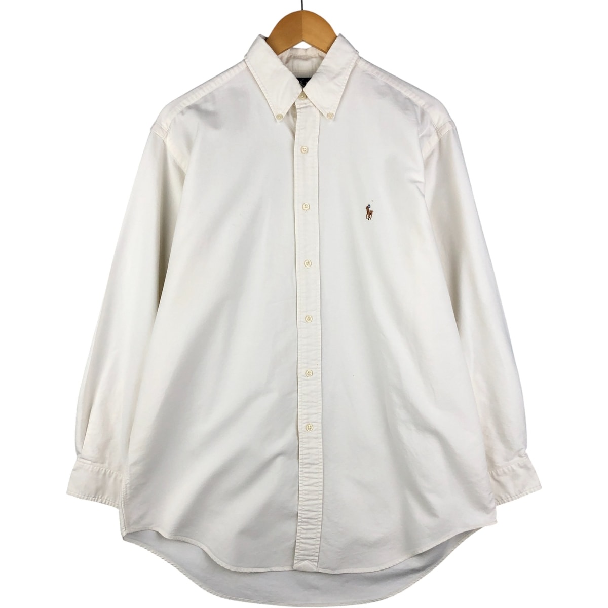 古着 ラルフローレン Ralph Lauren YARMOUTH 長袖 ボタンダウンシャツ メンズL相当/eaa592733