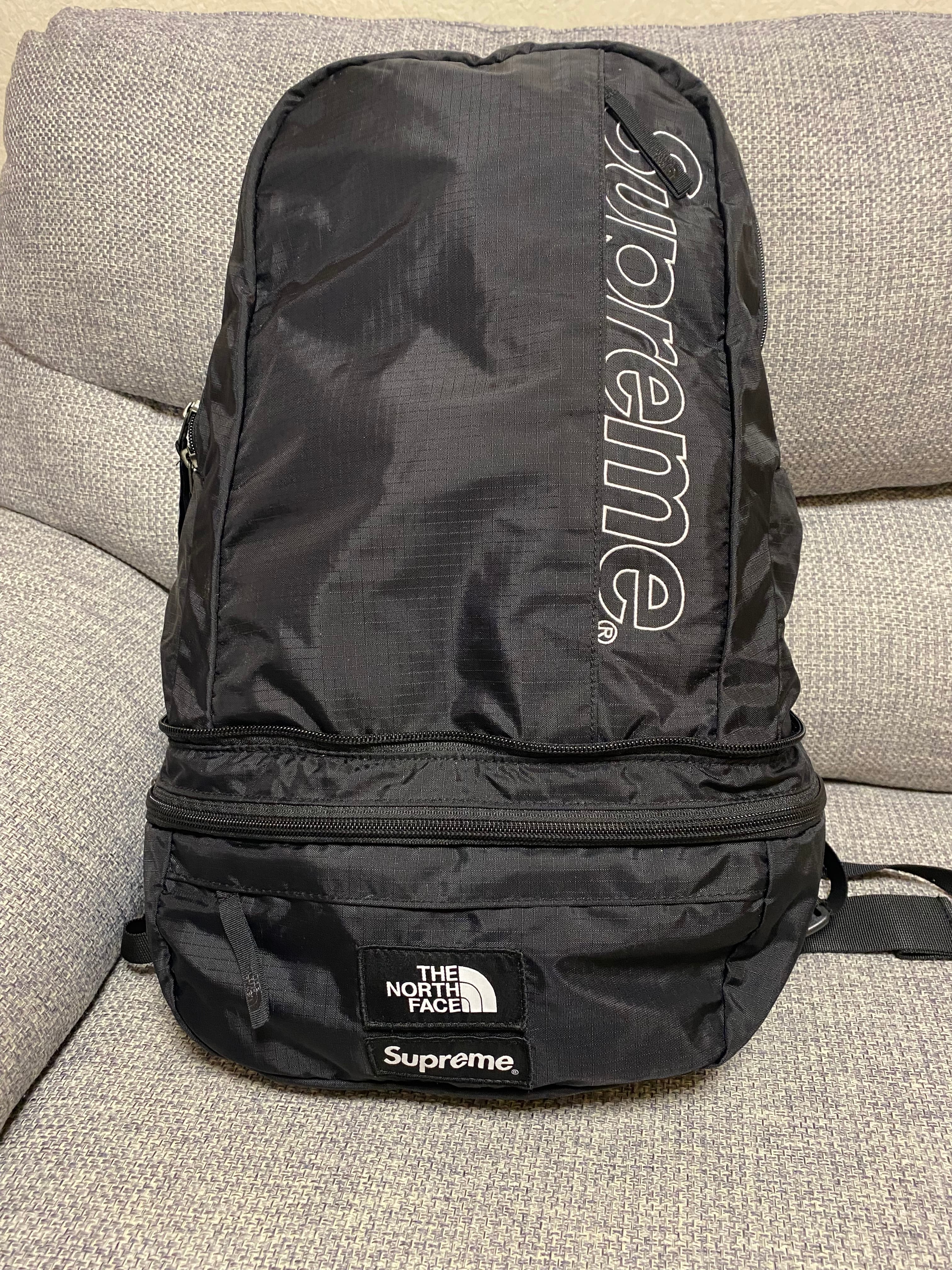 Supreme x The North Face Trekking Convertible Backpack + Waist Bag "Black"
