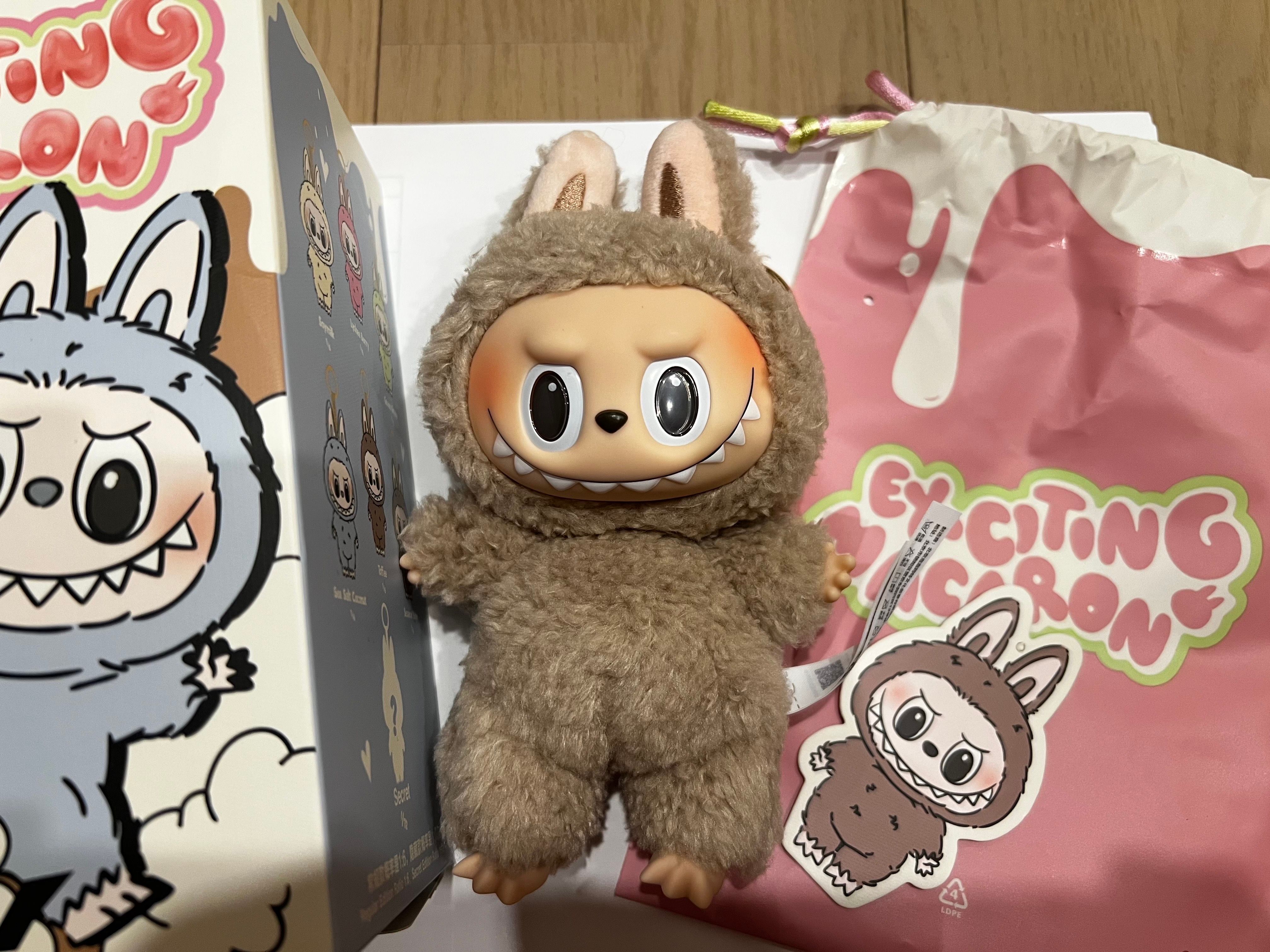 POP MART THE MONSTERS (LABUBU) Exciting Macaron Plush Series TOFFEE