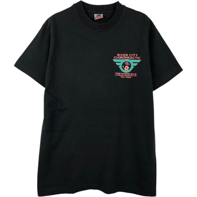 古着 90年代 フルーツオブザルーム FRUIT OF THE LOOM River City Chiropractic アドバタイジングTシャツ USA製 メンズL相当 ヴィンテージ/eaa654230