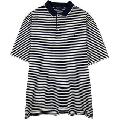 古着 ラルフローレン Ralph Lauren POLO GOLF ポロゴルフ 半袖 ボーダー ポロシャツ メンズXL相当/eaa667452