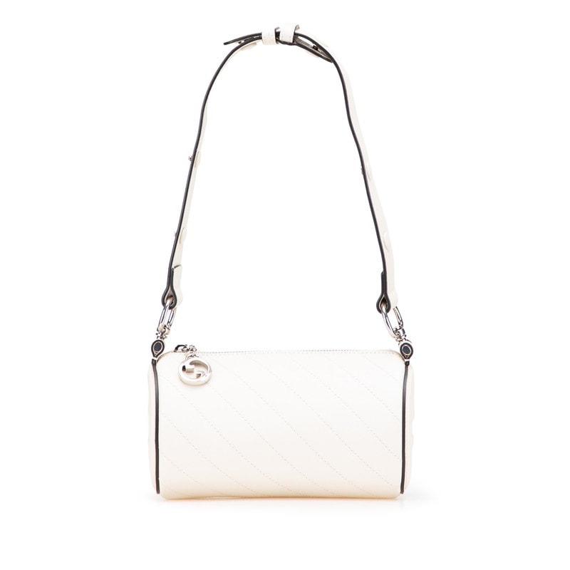 グッチ ブロンディ ミニ ショルダーバッグ ハンドバッグ 760170 ホワイト レザー レディース GUCCI 【中古】