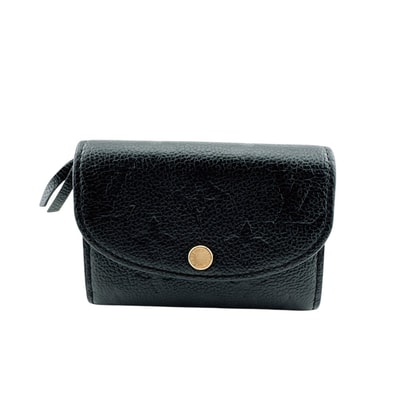 ルイヴィトン LOUIS VUITTON 長財布 モノグラムアンプラント ポルトモネロザリ コンパクトウォレット コイン カード M81455 ノワール