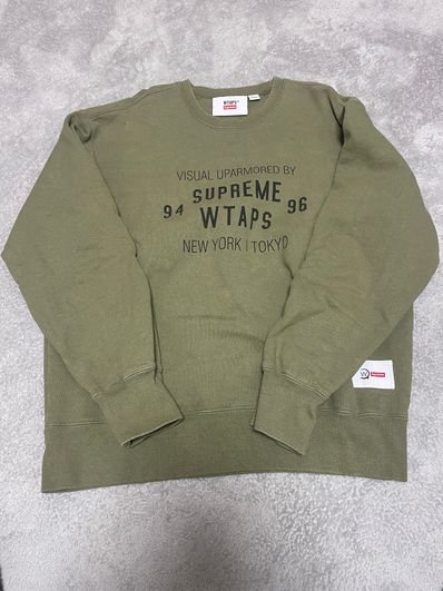 Supreme / WTAPS Crewneck "Light Olive"