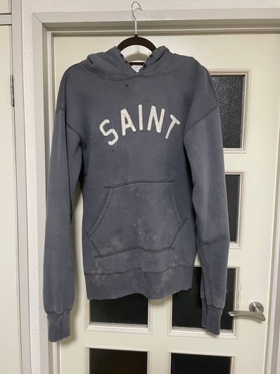 SAINT Mxxxxxx HOLY RELICS HOODIE "Grey Blue" SM-S21-0000-019