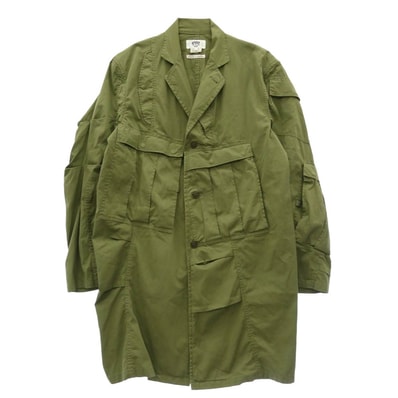 JUNYA WATANABE COMME des GARCONS MAN ジュンヤワタナベコムデギャルソンマン Needles ニードルス 25SS WP-C901 Rebuild By Needles 綿ナイロンオックス 再構築ミリタリーコート 【中古】