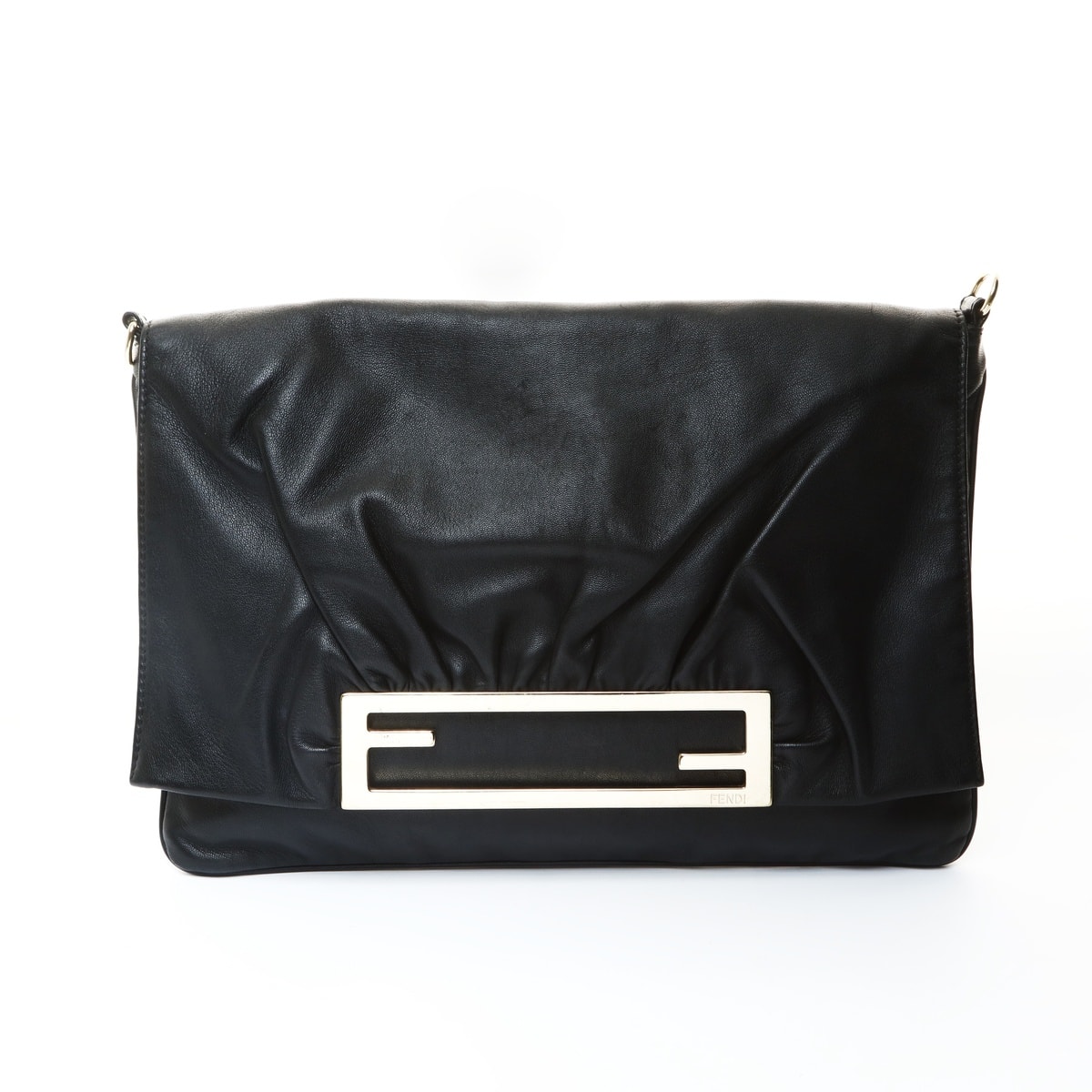 フェンディ FENDI バケット 2way レザー クラッチ ショルダーバッグ【中古】
