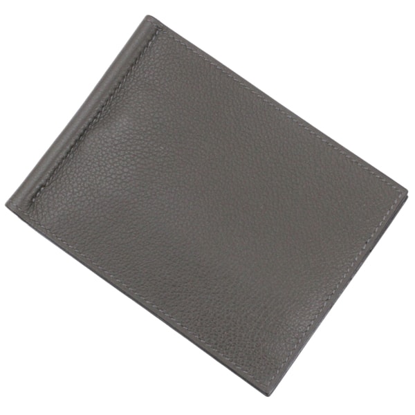 【新品・未使用】エルメス 二つ折り財布 マネークリップ付き HERMES ポーカー GM ヴェールグリス エバーカラー レザー 本革 札入れ カード入れ メンズ HERMES サイフ ビジネス スリム シンプル ブランド プレゼント