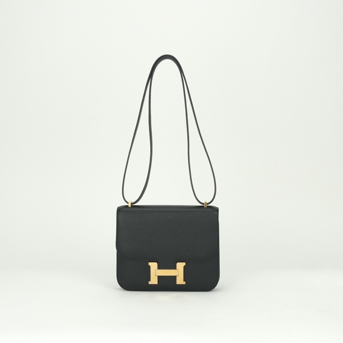 エルメス HERMES コンスタンス3 ミニ18 コンスタンス 3 ミニ 18 バッグ ショルダーバッグ エプソン ノワール Noir ブラック Black 黒 ゴールド金具 ヴォーエプソン