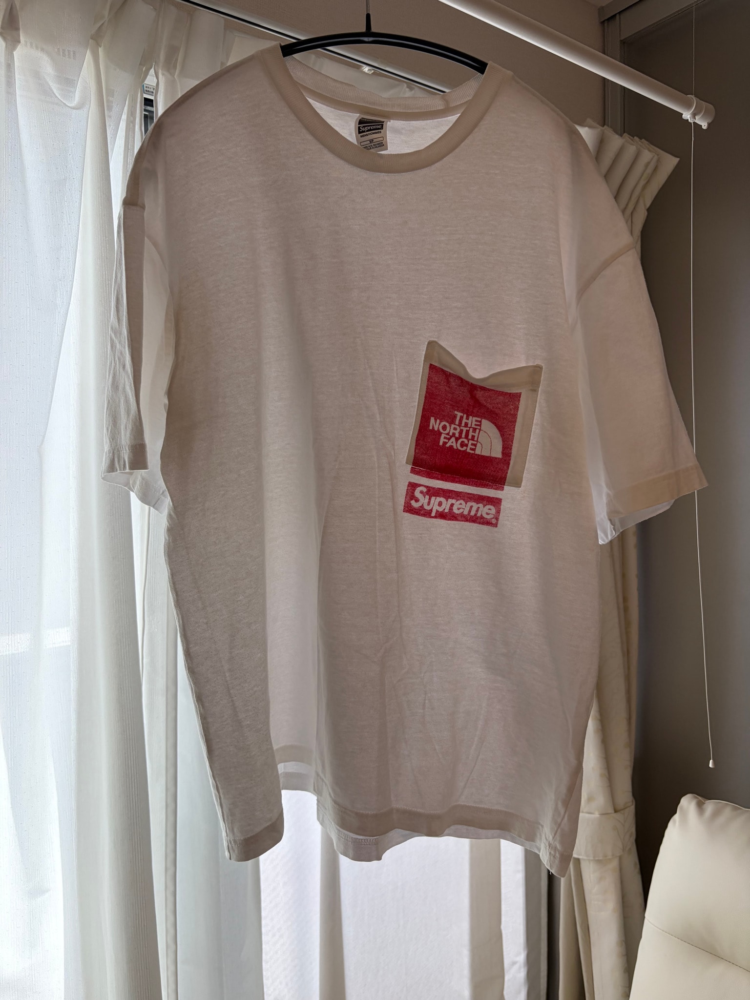 Supreme x The North Face Printed Pocket Tee "White"