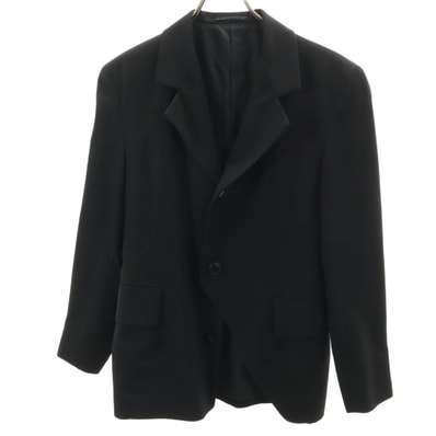 Yohji Yamamoto ヨウジヤマモト 日本製 テーラードジャケット S ブラック
