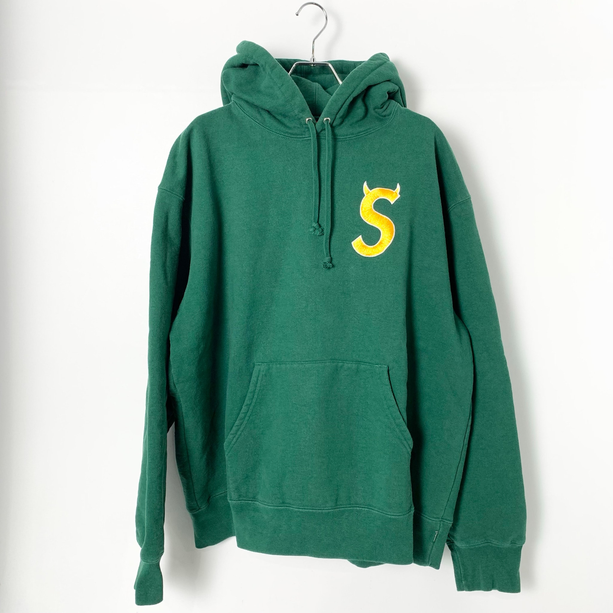Supreme S Logo Hooded Sweatshirt "Dark Green" (22FW)