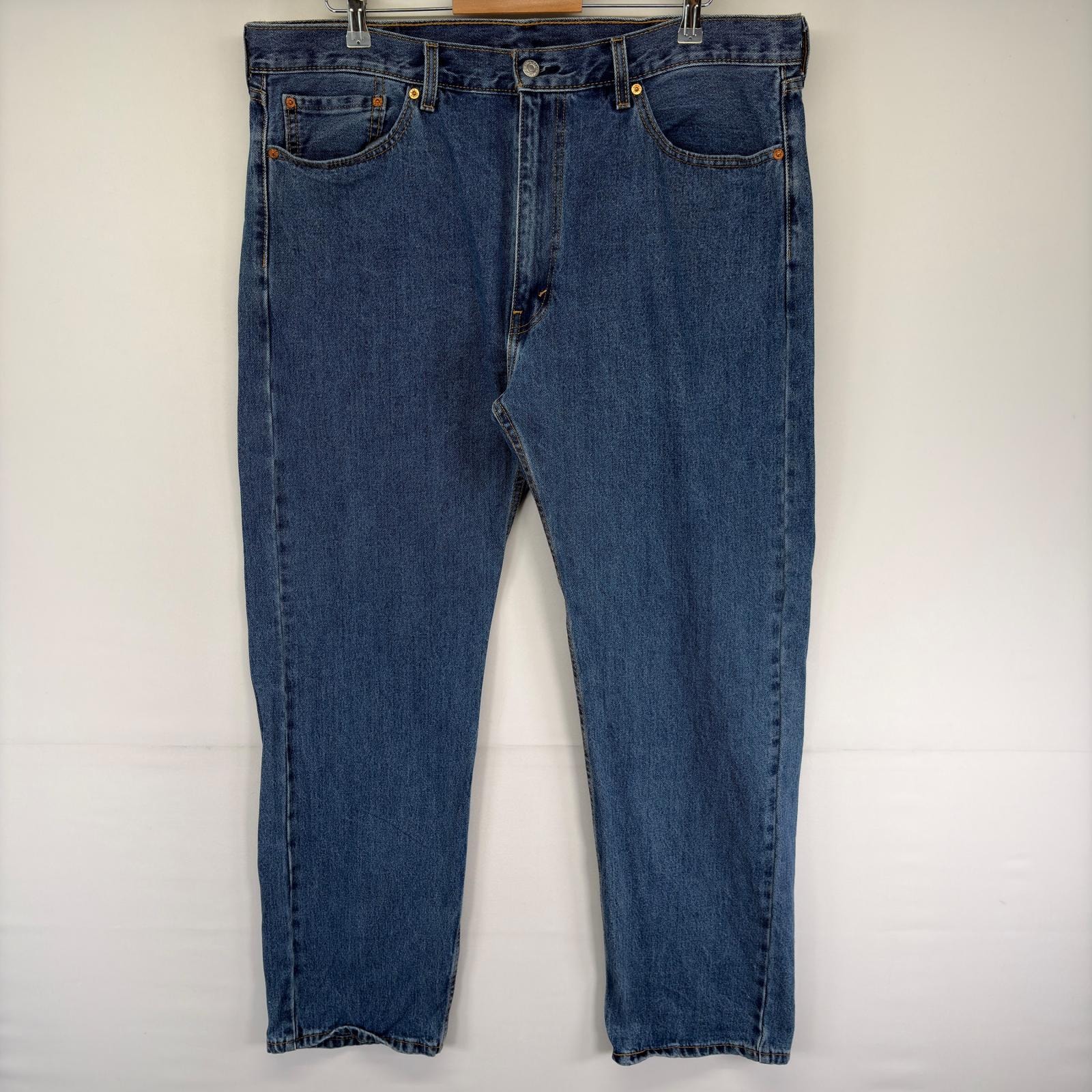 古着 リーバイス Levi's デニム パンツ 5ポケット ジッパーフライ ジーンズ ジーパン 505 大きいサイズ w40 L32  ブルー系 メンズ