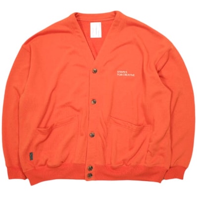 Stripes For Creative ストライプフォークリエイティブ S.F.C 25SS 日本製 SWEAT CARDIGAN オーバーサイズ スウェットカーディガン SFCSS25CS03 XL ORANGE 裏毛 トップス g24413