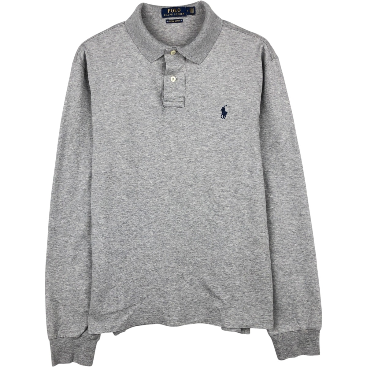 古着 ラルフローレン Ralph Lauren POLO RALPH LAUREN CUSTOM SLIM FIT 長袖 ポロシャツ メンズM相当/eaa648089